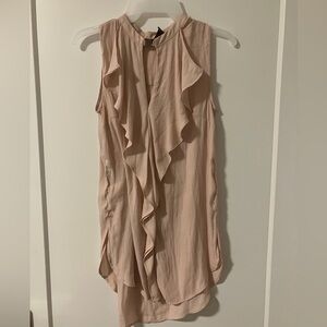 H&M Light Pink Ruffle Blouse